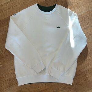 Lacoste Womens regular fit crewneck WHITE